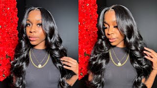 Come With Me To Get My Hair Done Detailed Frontal Wig Install  Voluminous Curls  Asteria Hair [upl. by Marcin484]