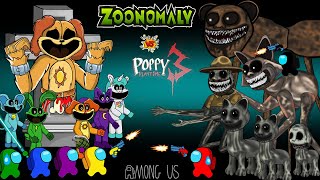 TOP AMONG US ANIMATION  Poppy Playtime amp Zoonomaly Zombies 어몽어스 [upl. by Edy]