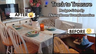 Dining Room Makeover on a Budget  DIY Transformations amp Cozy Decor Ideas [upl. by Kreegar]