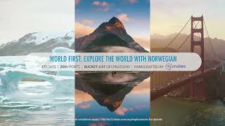 My Cruises  Explorations by Norwegian  YearRound 371Day World Journey [upl. by Ezarra560]