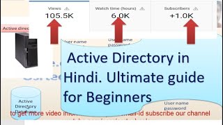 what is active directory in hindi active directory tutorial for beginners active directory explained [upl. by Yatnoj938]