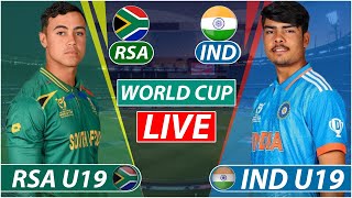 India vs South Africa U19 Live  IND U19 vs SA U19 Live Commentary  1st Innings [upl. by Egnalos]