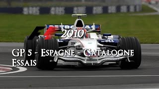 GP5  F1 2010  Espagne  Catalogne  Essais [upl. by Aleinad650]