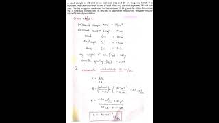 ASMNumerical on determination of seepage velocity Vs [upl. by Kiehl746]