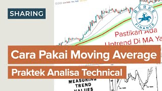 Cara Pakai Moving Average Praktek Analisa Teknikal Saham [upl. by Grey]