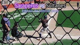 SARAPEROS VS SULTANES ESTADIO DE BEISBOL JEREZ 26 DE NOVIEMBRE 2023 [upl. by Luapnaej]