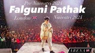 Falguni Pathak Navratri  2024 London 🇬🇧Arena World Biggest Premium Garba FalguniPathakMusic [upl. by Ackley]