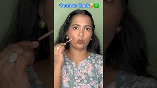 Contour Hack😳😱😰✅ sayalimakeupartist contourhack contouring viralhacks shortvideos youtuber [upl. by Sayer]