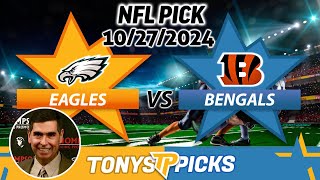 Philadelphia Eagles vs Cincinnati Bengals Pick 102724 NFL Week 8 Predictions [upl. by Zondra892]