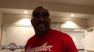 Leonard Ellerbe on argument wRobert Garcia at Broner vs Garcia weigh in [upl. by Asiruam]