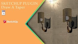 Sketchup pluginDraw A Taper [upl. by Madai416]