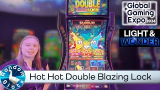 LnW Hot Hot Double Blazing Lock Slot Machine G2E2024 [upl. by Carrington]