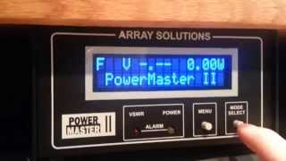 Array Solutions PowerMaster II Wattmeter  SWR [upl. by Seaton276]