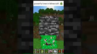 Powerful tree in Minecraft 🌲💪歌ったみた minecraft foryou shorts [upl. by Aennyl72]