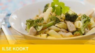 Hippe pasta met kip en broccoli [upl. by Irrehs]