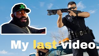 This will be my final video A white cop is behind me in traffic [upl. by Woermer]