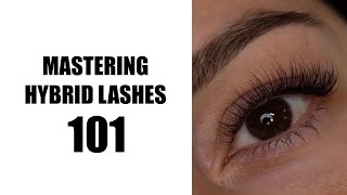 How to Master Hybrid Lash Extensions  Basics of Lashing 101 [upl. by Madigan39]