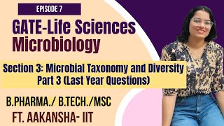 GATELife Sciences Microbiology Preparation 7  Section 3 Microbial Taxonomy and Diversity Part 3 [upl. by Mimajneb]