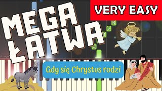 🎹 Gdy Się Chrystus rodzi  Piano Tutorial MEGA ŁATWA wersja 🎵 NUTY W OPISIE 🎼 [upl. by Hephzipa67]