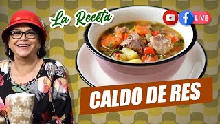 UN SABROSO CALDO DE RES  DOÑA ROSA RIVERA LA RECETA [upl. by Ennasor]