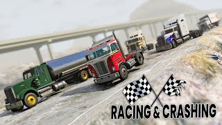 BeamNG Drive  Racing amp Crashing All New TSeries Truck [upl. by Bondon55]