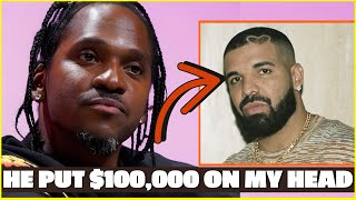 Pusha T CONFIRMS Drake Put 100000 On His Head During Their Beef [upl. by Nnawaj]