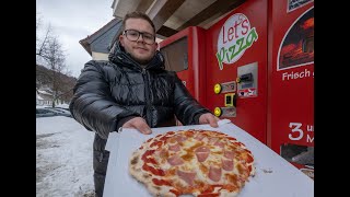 Pizza aus dem Automaten Wie schmeckt denn sowas [upl. by Rayle]