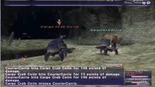 FFXI NM Saga 115 Cargo Crab Colin vs BST solo Full Battle [upl. by Ecydnak770]