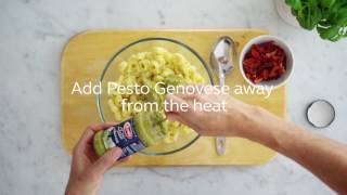 Barilla  How to make Three Cheese Tortellini with Pesto Genovese [upl. by Garv]