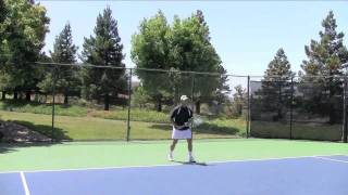 Tennis Forehand Slice Approach Shot Lesson  Chapter 4 [upl. by Corsetti]