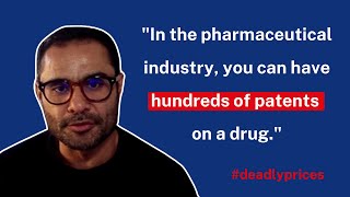 quotIn the pharmaceutical industry you can have hundreds of patents on a drugquot  Tahir Amin [upl. by Mayeda]