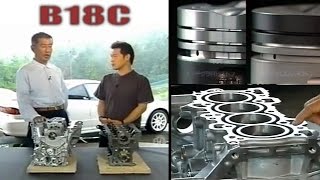 ENG CC B18C Engine in depth view with Spoon CEO 2001 [upl. by Nrobyalc948]