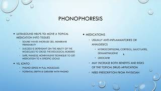 Ultrasound 12 Phonophoresis [upl. by Kiyohara788]