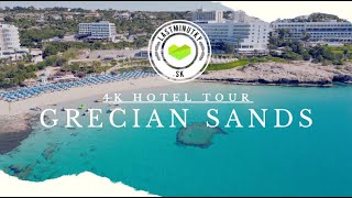 Grecian Sands 4  Ayia Napa Cyprus NEW 4K VIDEO [upl. by Ahkeber]