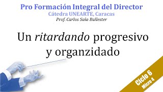 Ciclo 6 Micro 4 Un ritardanto progresivo y organizado [upl. by Bello]