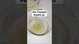 Mix Flaxseed with Alovera jel for hair flaxseed alovera haircare shorts [upl. by Dnomsad]