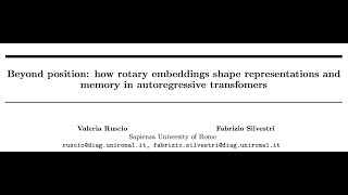 QA Beyond position how rotary embeddings shape representations andmemory in transfomers [upl. by Uis]