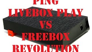 COMPARATIF Ping livebox play Freebox Revolution Fastpath Fr Hd [upl. by Afatsuom94]