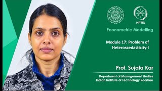 Module 17 Problem of Heteroscedasticity I [upl. by Camarata6]