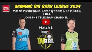 Adelaide Strikers Women vs Sydney Thunder Women 8th Match Prediction wbbl2024 wbbl cricket [upl. by Jer]