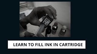 How to Fill Ink in HP Cartridge [upl. by Sharleen]