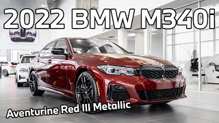 BMW M340i Aventurine Red Metallic Review [upl. by Anaj]