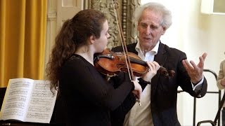 Mozart Violin Concerto no 4  1st and 2nd movements Benjamin Zander  Interpretation Class [upl. by Larrisa450]