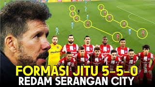 FORMASI JITU 550 DIEGO SIMEONE MAMPU REDAM SERANGAN BERTUBI TUBI MAN CITY [upl. by Lindell477]