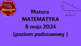 Zadanie 5 Matura z matematyki 8 maja 2024 Dla każdej liczby rzeczywistej 𝑎 i dla każdej liczby [upl. by Anitsyrc]