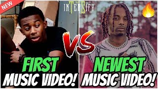 RAPPERS FIRST MUSIC VIDEO vs NEWEST MUSIC VIDEO [upl. by Kit]