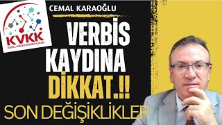 KVKK  VERBİS KAYDINA DİKKAT 6698 SON DEĞİŞİKLİKLER [upl. by Mannes]