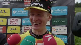 Matteo Jorgenson  Interview at the finish  Stage 8  Critérium du Dauphiné 2024 [upl. by Nedac942]