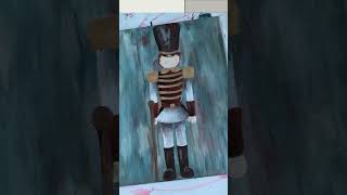 Painting a nutcracker for Christmas decor [upl. by Apul251]