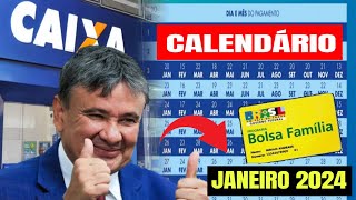 SAIU CALENDÁRIO DO BOLSA FAMÍLIA JANEIRO DE 2024 VEJA AS DATAS DE PAGAMENTO [upl. by Seek]